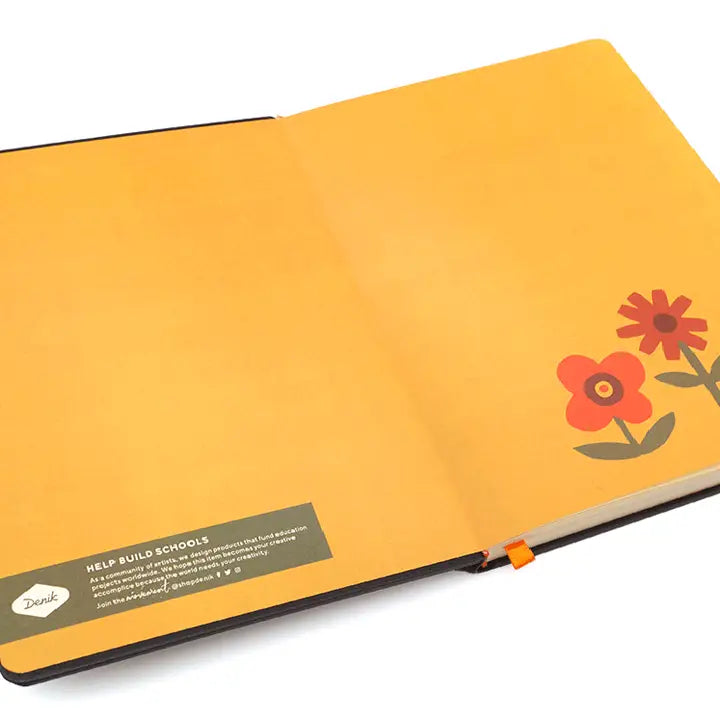 Embroidered Journal - Chunky Flowers