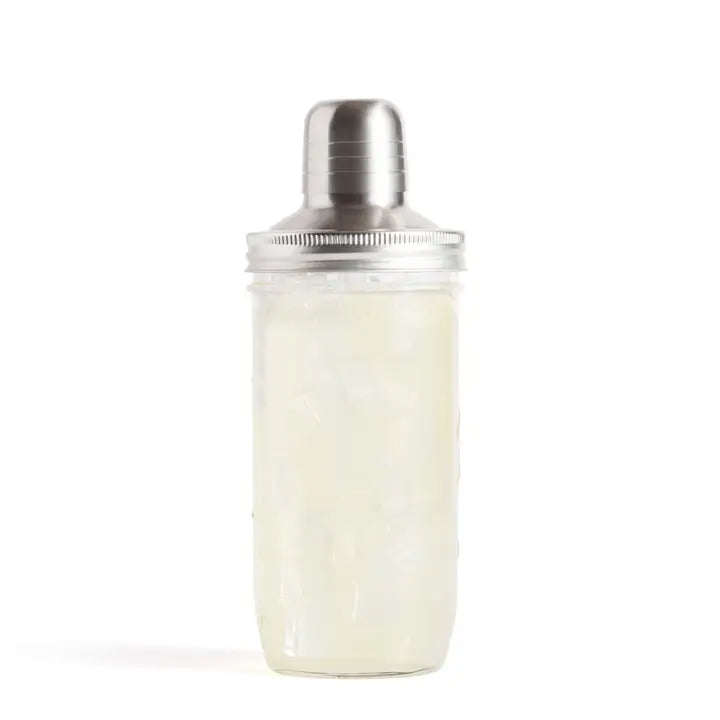 Cocktail Shaker Lid For Wide Mouth Mason Jar