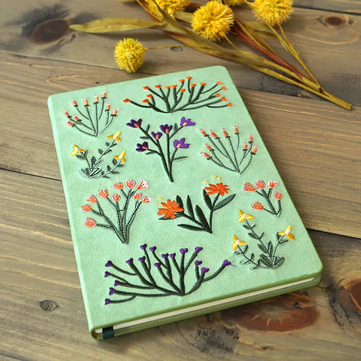Embroidered Journal - Petite Blooms