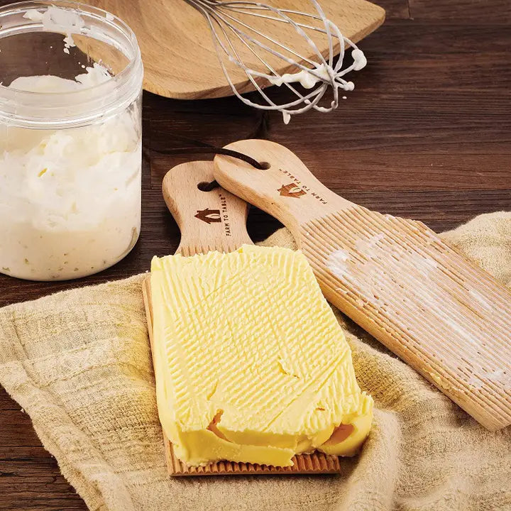 Farm To Table Natural Wood Butter Paddles - Set of 2