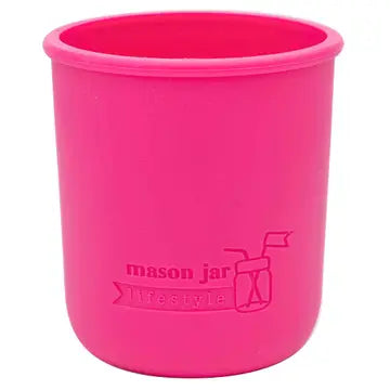 Silicone Sleeve/Jacket For Wide Mouth Pint 16oz Mason Jars