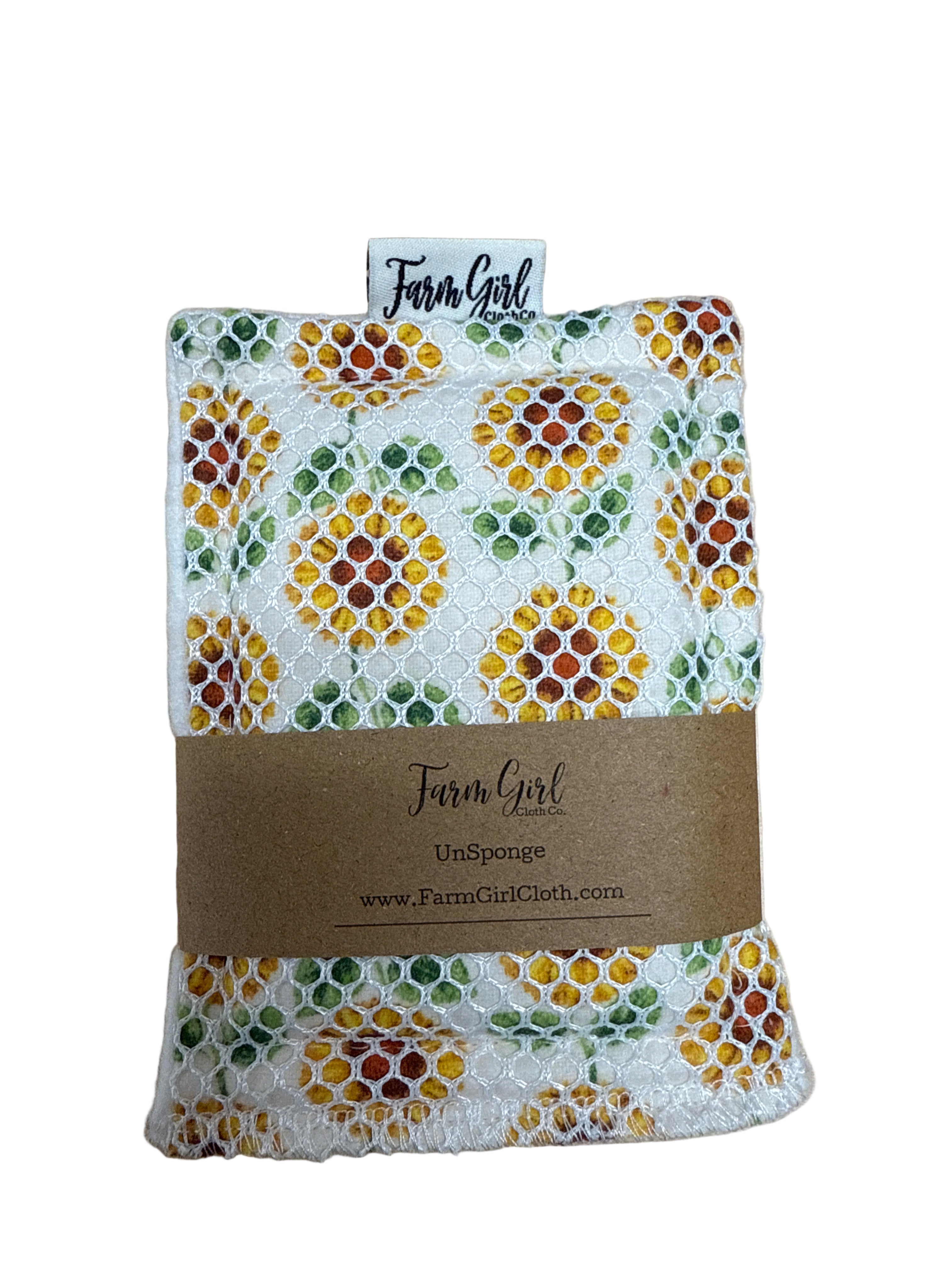 Washable and Reusable Sponges with Hemp Fleece