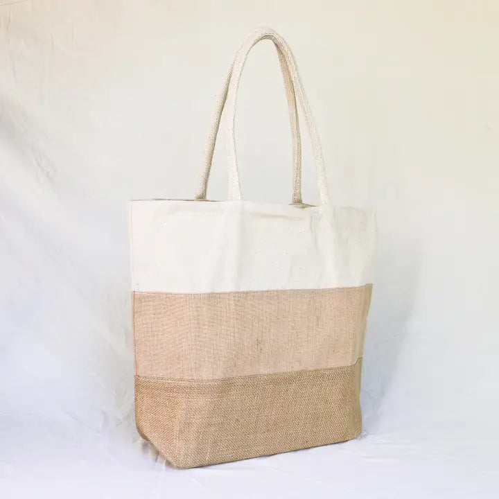 Organic Cotton + Jute Shoulder Bag
