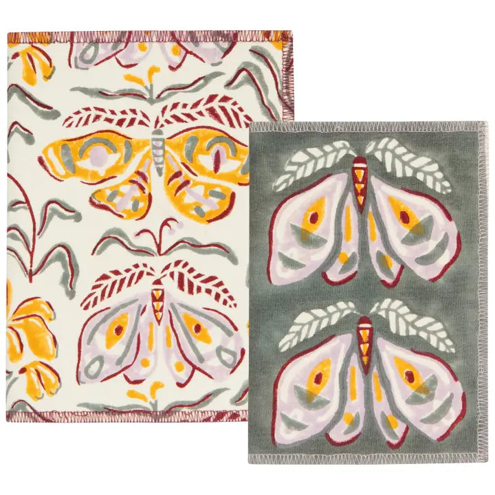 Block Print Notebooks Set of 2 - Nocturna
