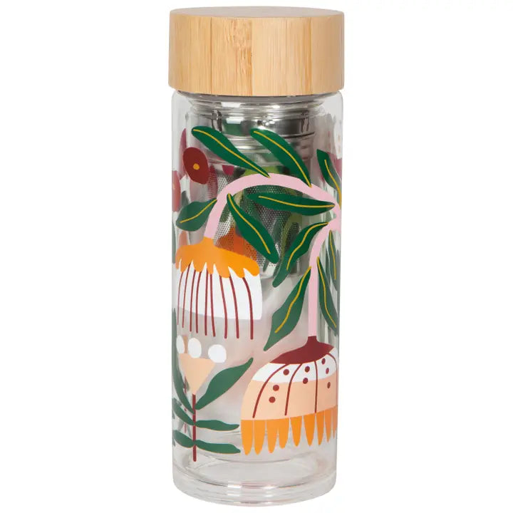 Glass Tea Infuser - Floral