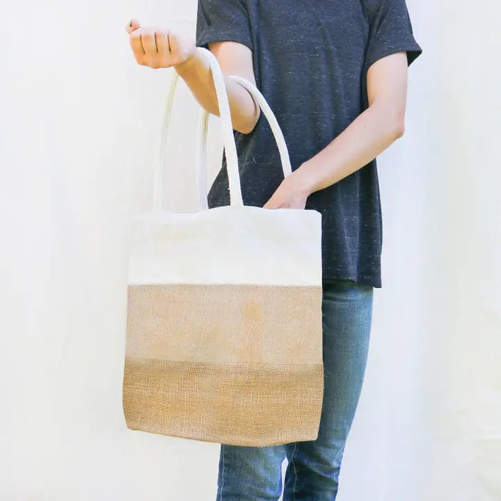 Organic Cotton + Jute Shoulder Bag