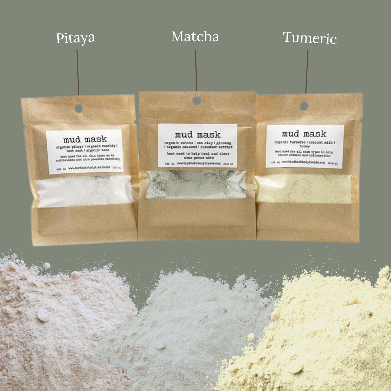 Organic Matcha Dry Mud Mask