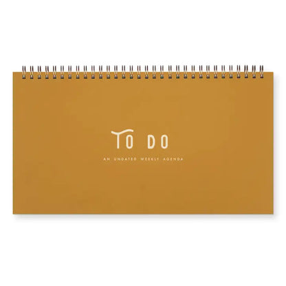 Desktop Undated Weekly Planner Journal