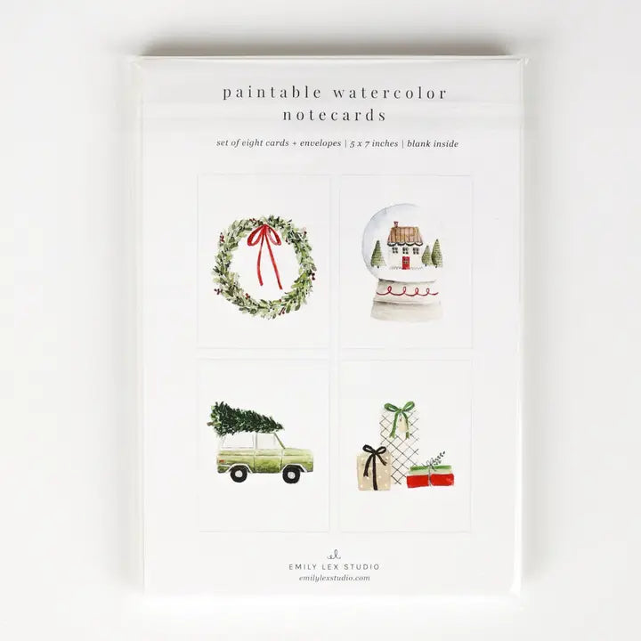 Paintable Notecard - Christmas Cheer