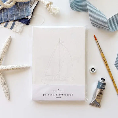 Paintable Notecard - Seaside