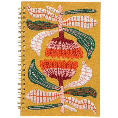 Embroidered Journal - Floral