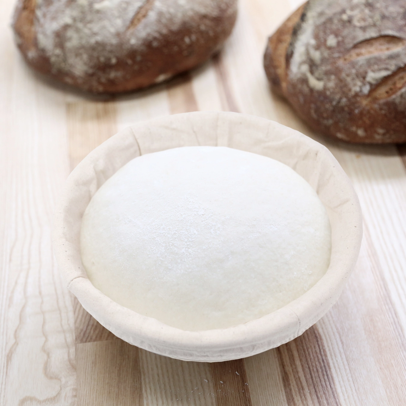 Round Proofing Bread Basket With Liner