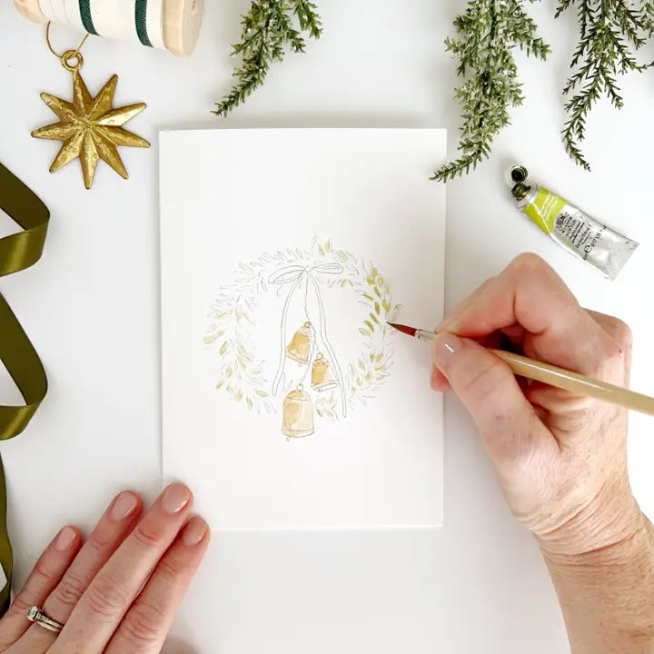 Paintable Notecard - Wreaths
