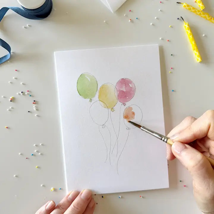 Paintable Notecard - Celebrate