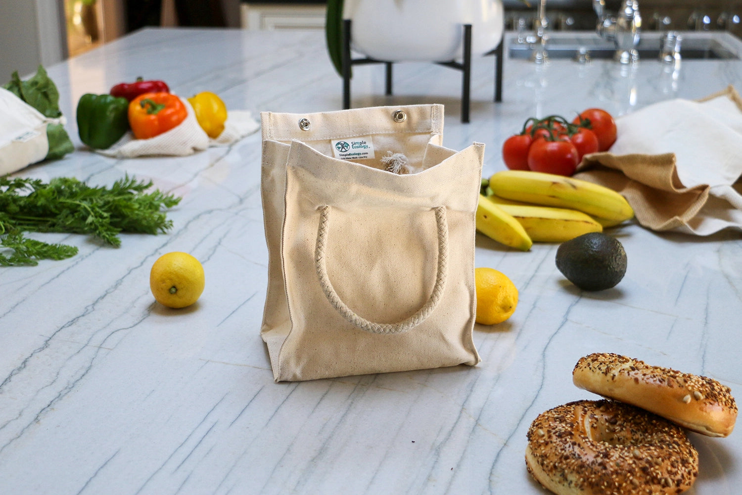 Organic Cotton Simple Lunch Sack