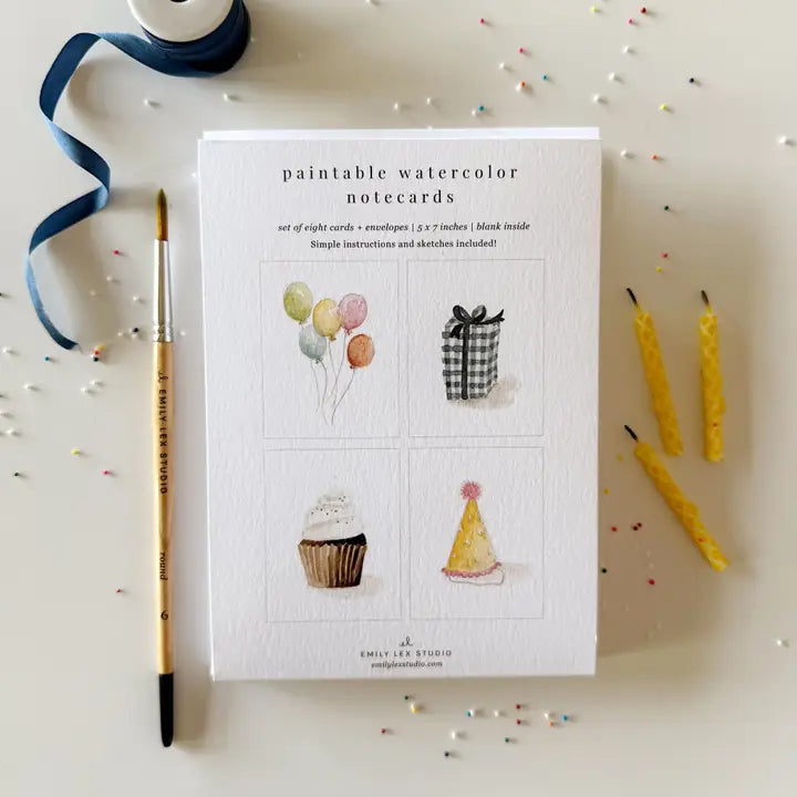 Paintable Notecard - Celebrate