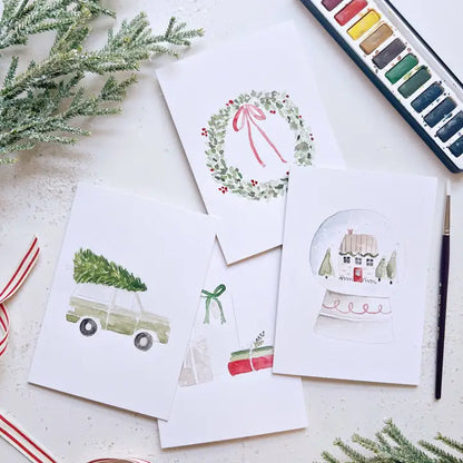 Paintable Notecard - Christmas Cheer