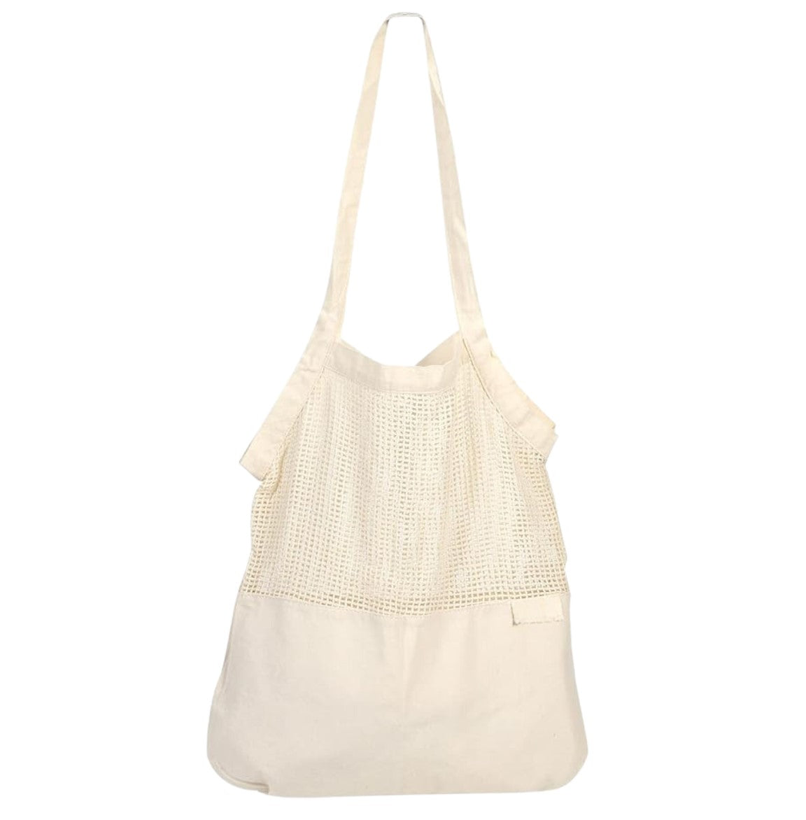 Organic Solid + Mesh Shopping Bag