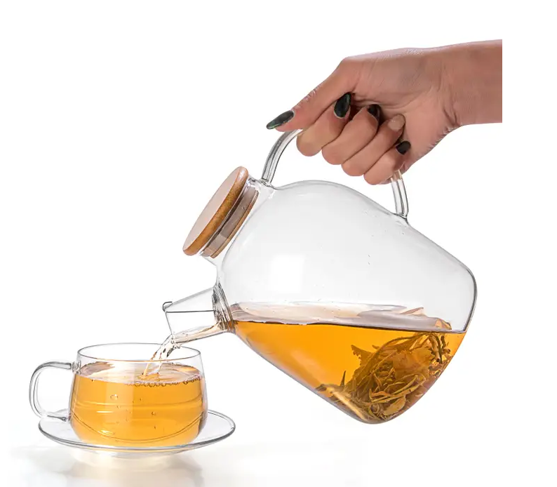 Large Glass Teapot Kettle - 60 oz