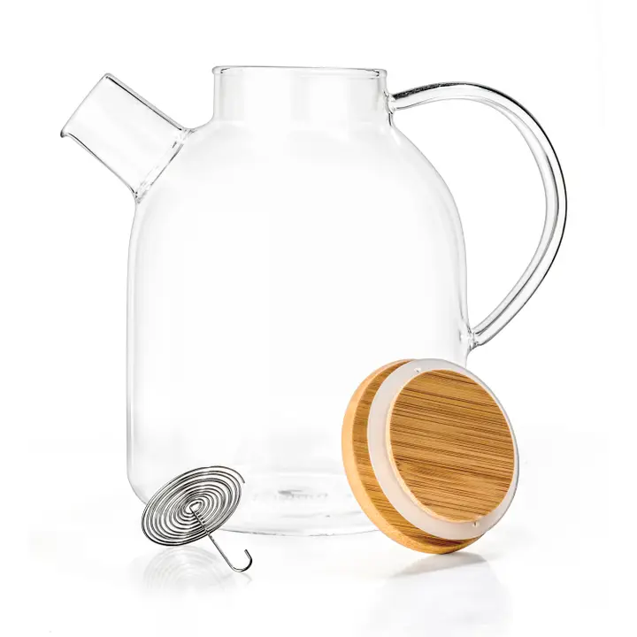 Large Glass Teapot Kettle - 60 oz