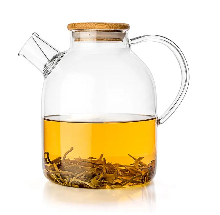 Large Glass Teapot Kettle - 60 oz