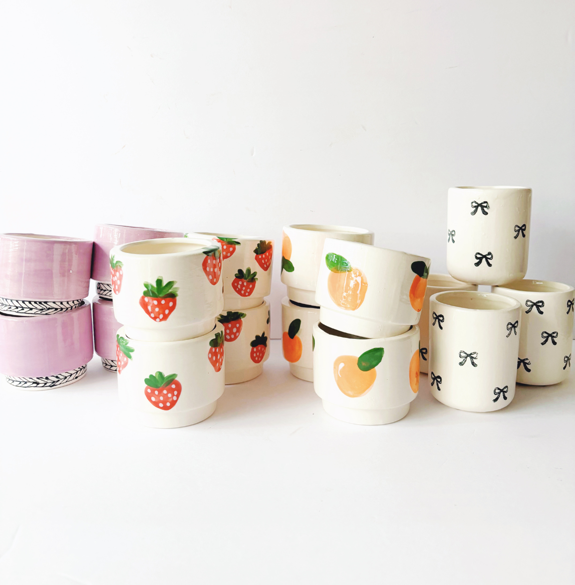 Handcrafted Ceramic Orange Candle