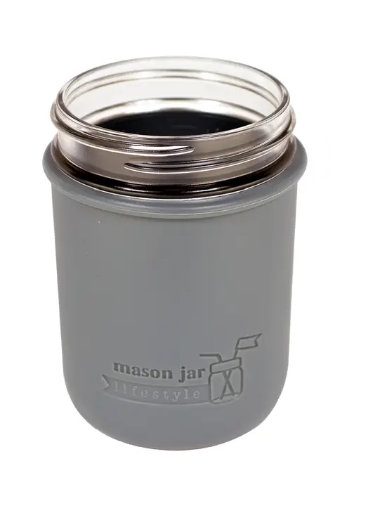 Silicone Sleeve/Jacket For Wide Mouth Pint 16oz Mason Jars