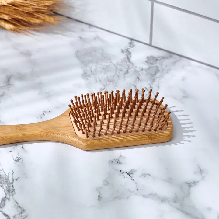 Bamboo Straight Tip Pin Hairbrush