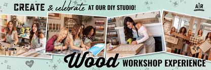 Wood Signs, Trays + More Workshop for all ages 10/11
