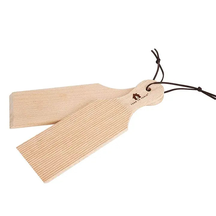 Farm To Table Natural Wood Butter Paddles - Set of 2