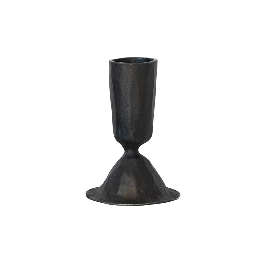 Hand Forged Cast Iron Taper Holder - Tall