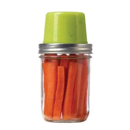 Snack Pack Lid For Wide Mouth Mason Jars