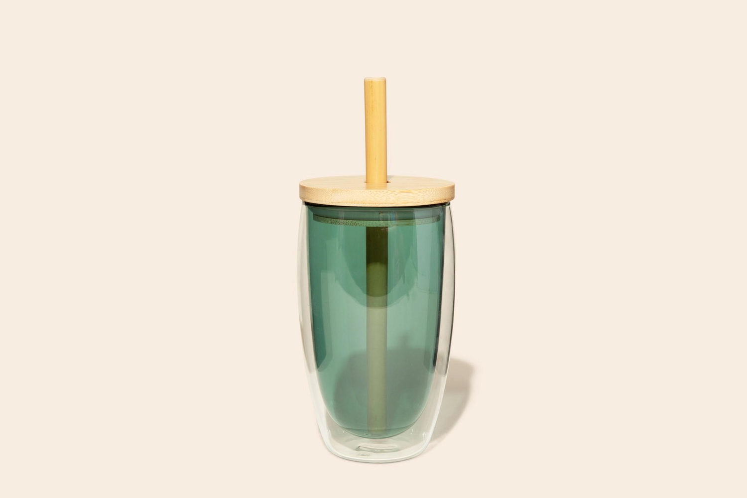 Reusable Glass Tumbler + Straw