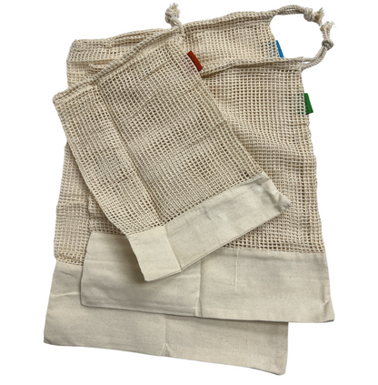 Cotton mesh bags hotsell
