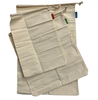 Organic Cotton Solid Produce Bag Set